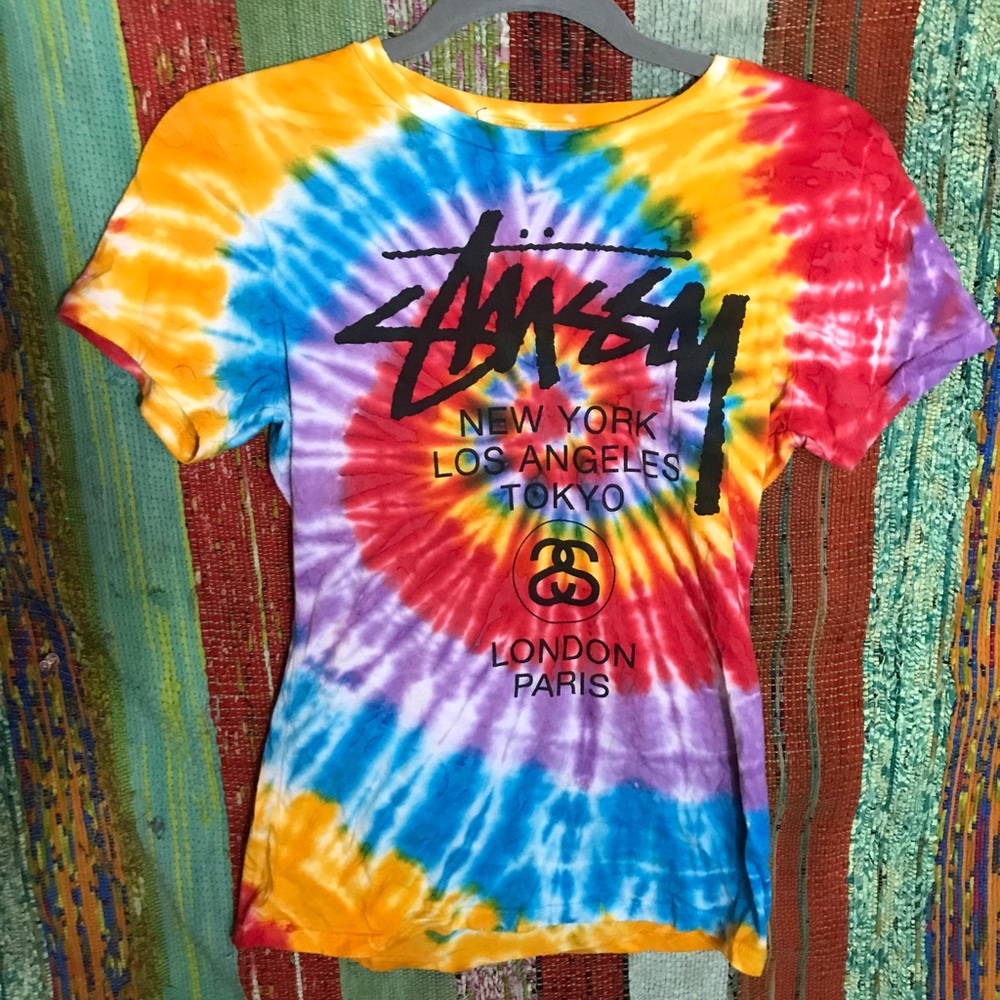 STUSSY Tie-die T-Shirt